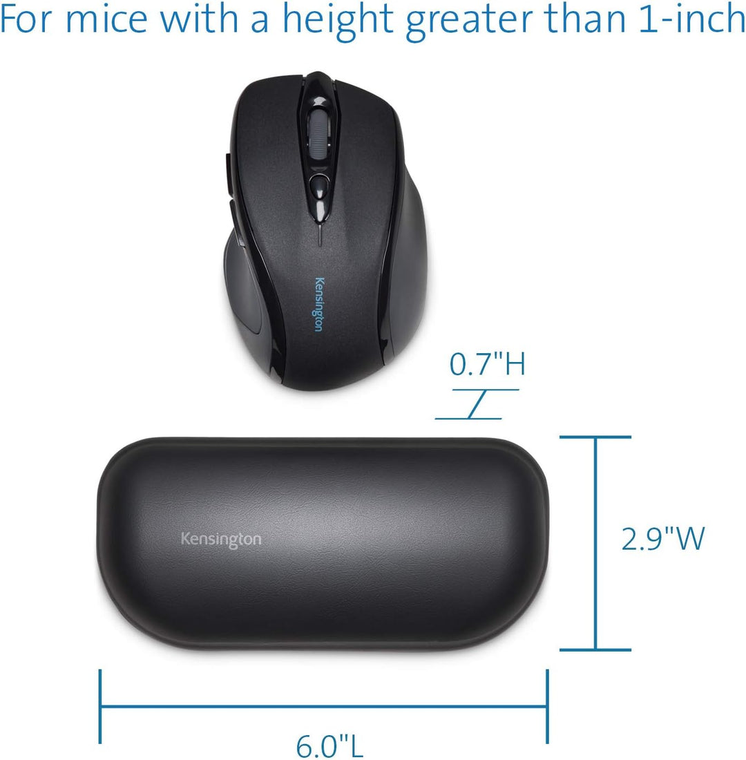 HyperX HX-WR Wrist Rest Pad, Schwarz & Kensington K52802WW ErgoSoft Handgelenkauflage (für Standardm