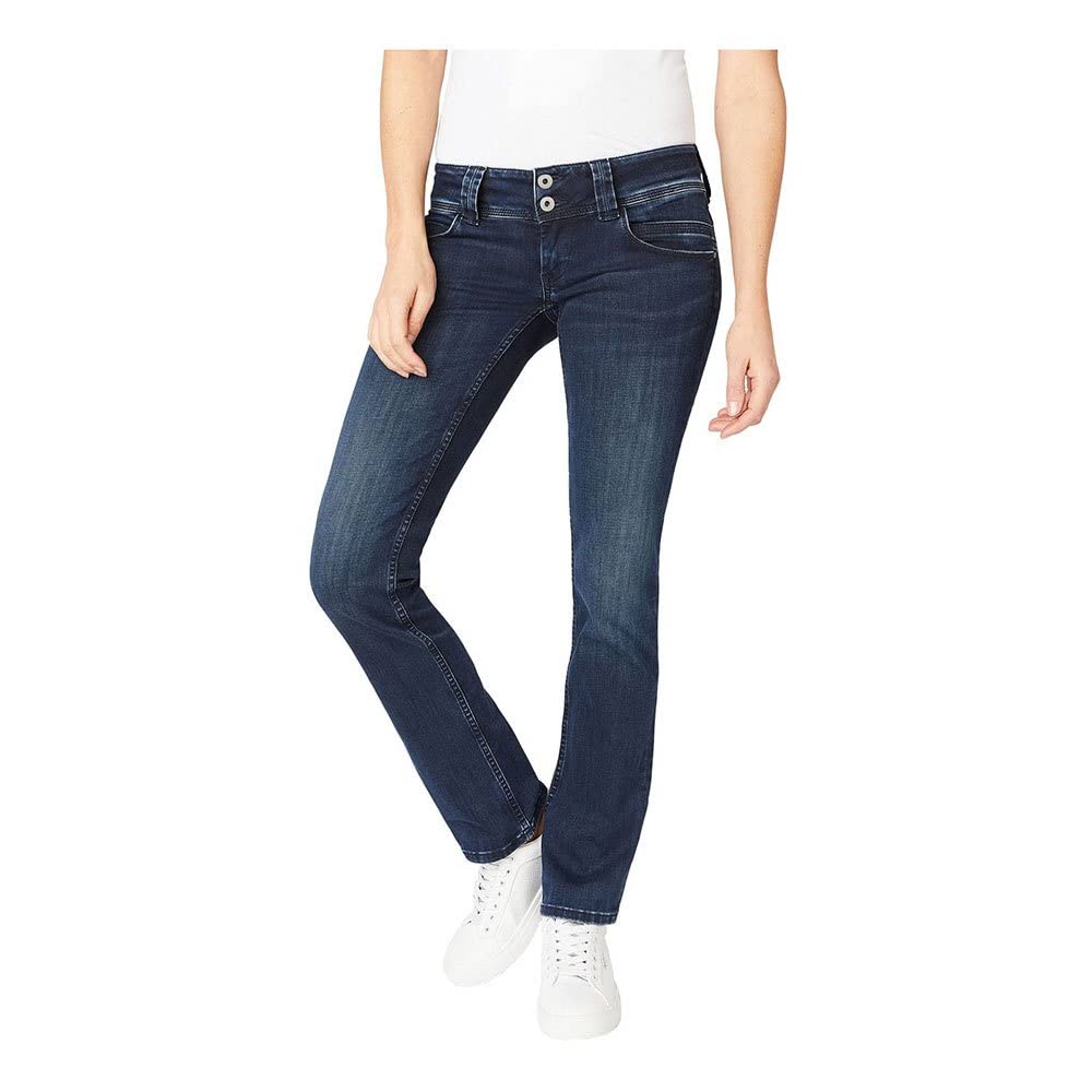 Pepe Jeans Damen Straight Leg VENUS 33W / 34L Black (Denim-vw0), 33W / 34L Black (Denim-vw0)