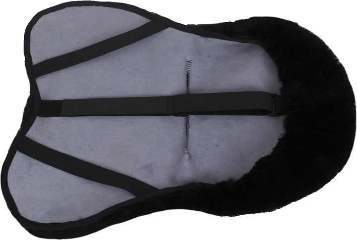 Engel Reitsport Lammfell Sattelsitzbezug englisch Farbe med. (Sabez 1) Schwarz M (45 cm Länge) (bis