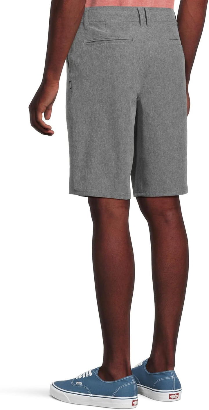 O'Neill Herren Boardshorts Locked Stripe Hybrid Short 28W x 9L Meliert, Grau, 28W x 9L Meliert, Grau