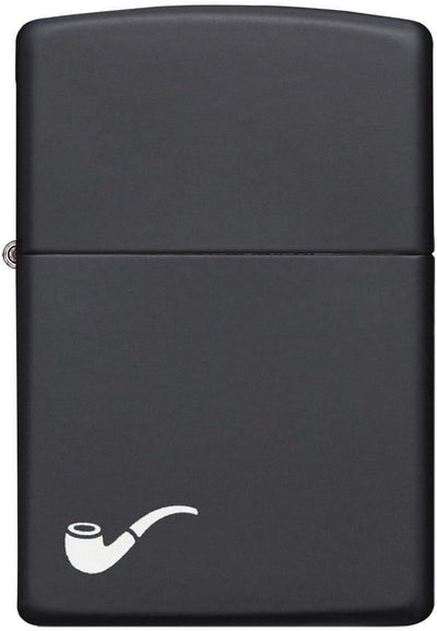 Zippo 218PL Feuerzeug 60001269 Pipe Lighte Benzinfeuerzeug, Messing, Black Matte, 1 x 3,5 x 5,5