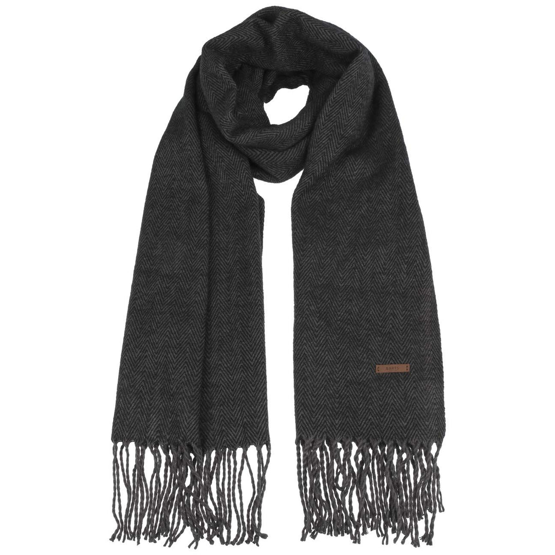 Barts Herren Soho Scarf Schal Einheitsgrösse Schwarz (Black 0001), Einheitsgrösse Schwarz (Black 000