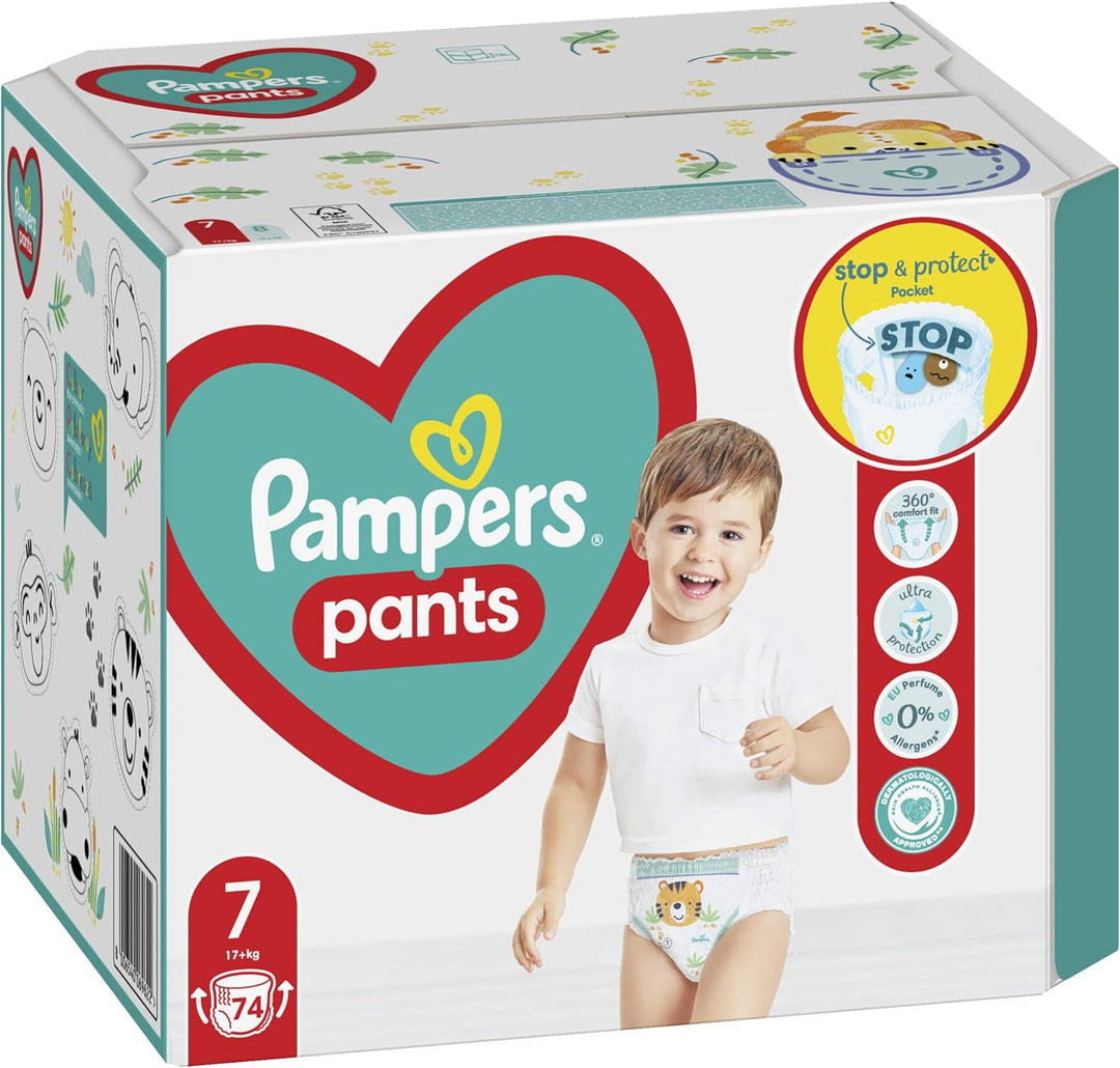 Pampers (Alte Version), Pants Boy/Girl 7 74 pc(s) Grösse 7 (74 Stück), Grösse 7 (74 Stück)