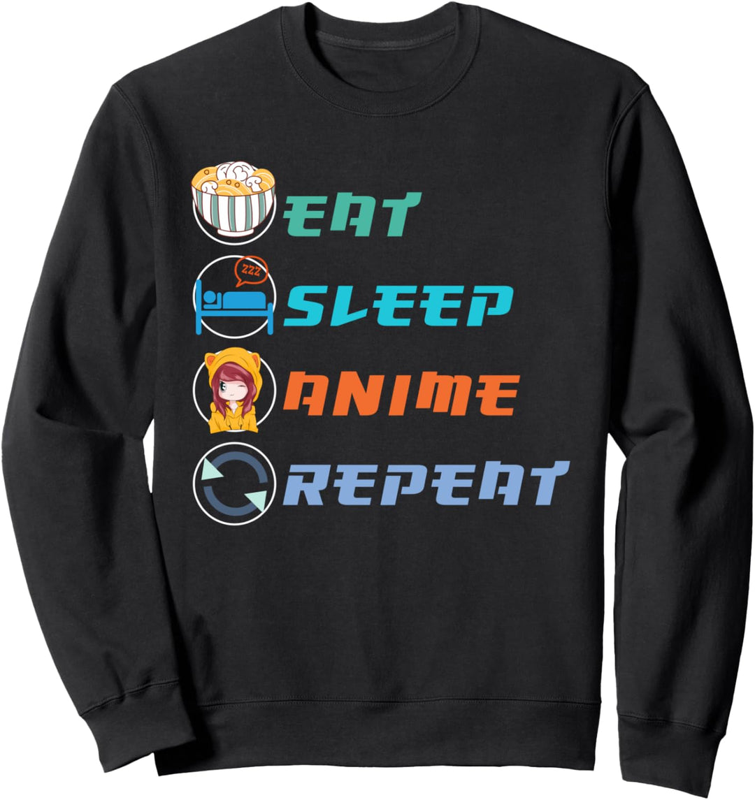 Japanische Nudelsuppe Manga Otaku Ramen Lustiges Anime Sweatshirt