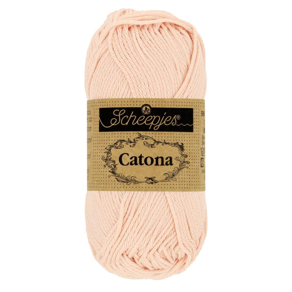 Scheepjes 1678-2 Catona Baumwolle Garn, 263 Petal Peach, 10x50g, 10 Count 263 Petal Peach 10x50g, 26