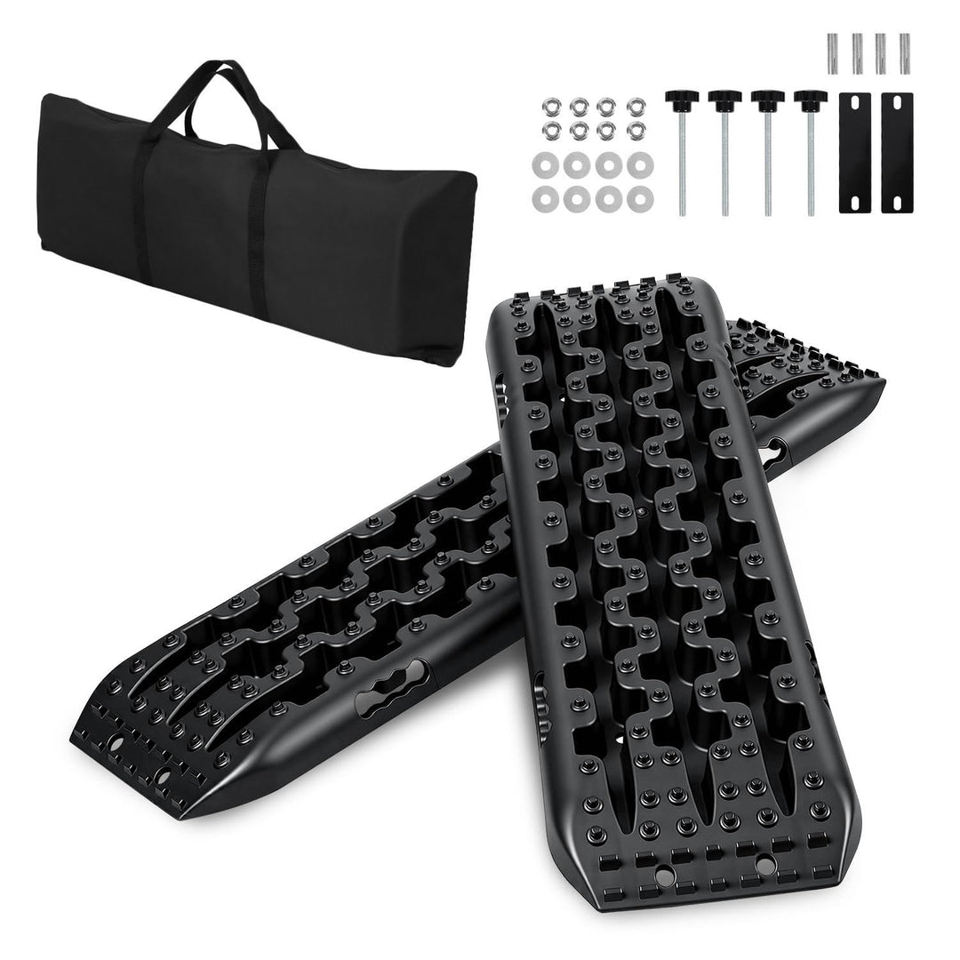 2 Stücke Sandbleche,106 * 31cm Sandbleche Wohnmobil,10T Tragkraft,Hochfestes Nylon Recovery Board mi