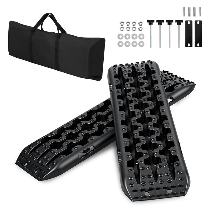 2 Stücke Sandbleche,106 * 31cm Sandbleche Wohnmobil,10T Tragkraft,Hochfestes Nylon Recovery Board mi