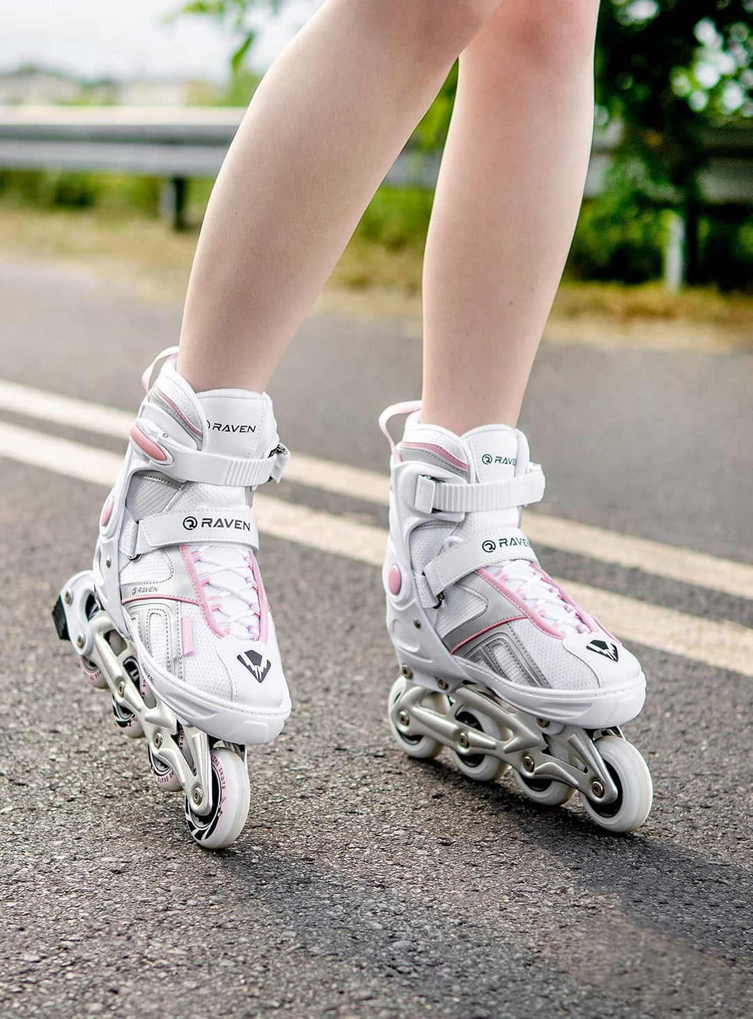 RAVEN Pulse 2in1 Schlittschuhe Inline Skates Inliner für Kinder und Erwachsene verstellbar 33-36 (20
