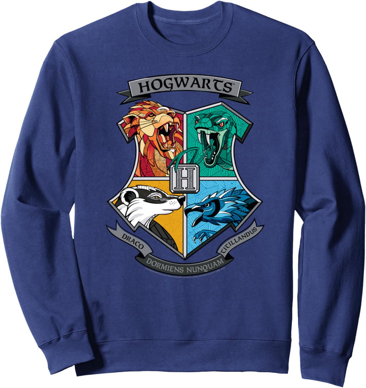 Harry Potter Mosaic Hogwarts Shield Sweatshirt