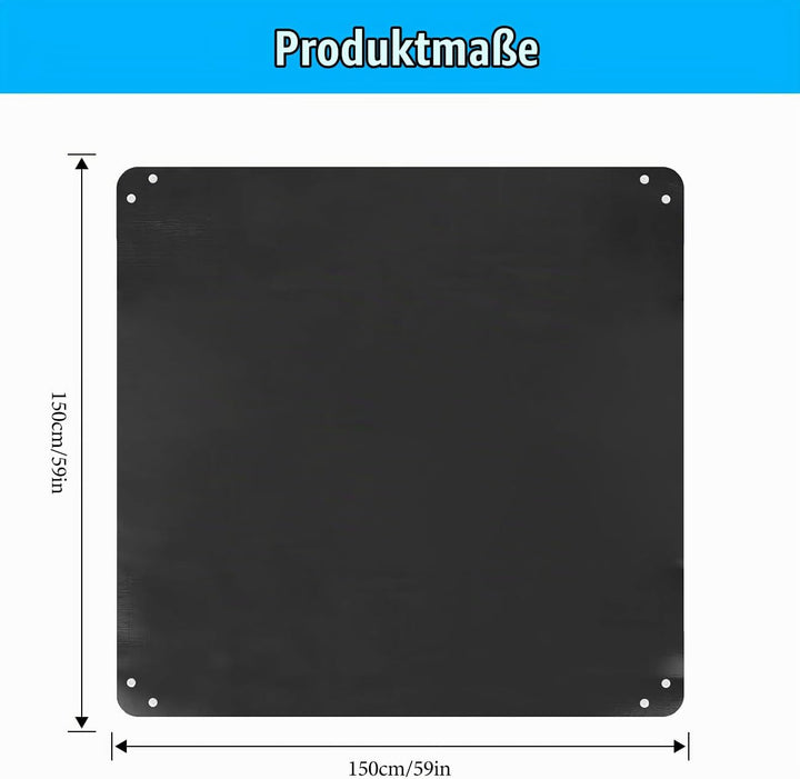 Pflanzmatte – wasserdichte Umtopfmatte 150x150 cm, Robuste Pflanzunterlage für Gartenarbeit, Balkon