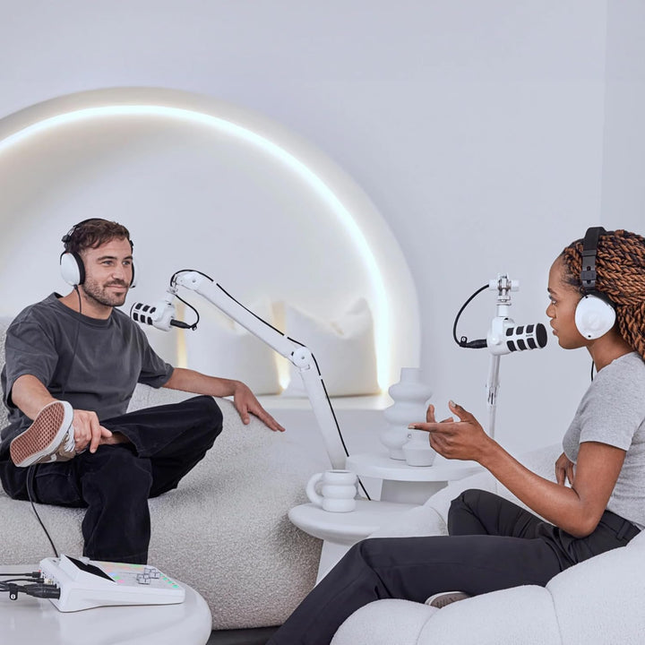 Rode PSA1+ Mikrofonarm Gelenkarm Weiss + keepdrum XLR-Kabel