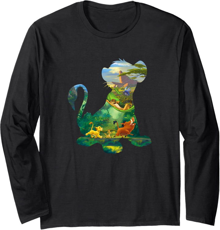 Disney Lion King Simba Sitting Art Fill Langarmshirt