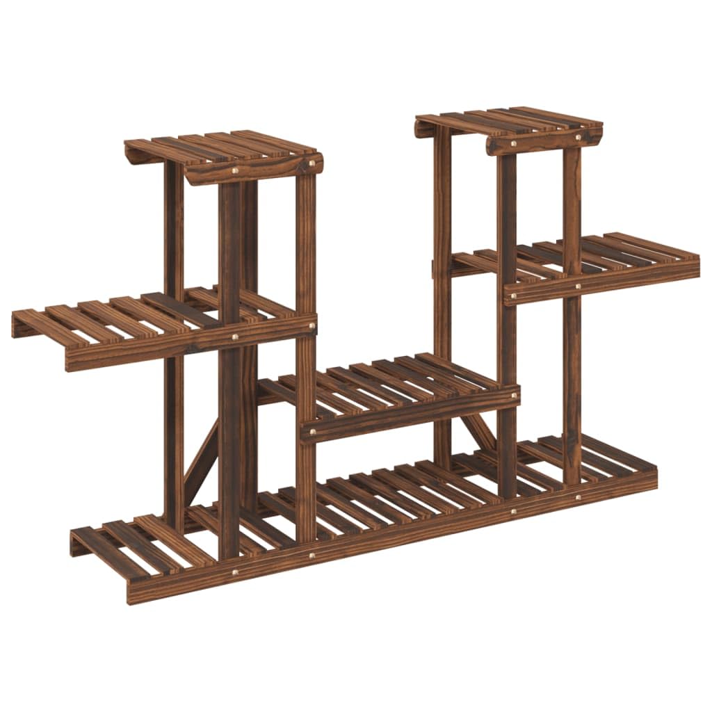 vidaXL Blumenständer, Pflanzenregal Holz, Blumenregal für Wohnzimmer Balkon Terrasse, Pflanzenstände