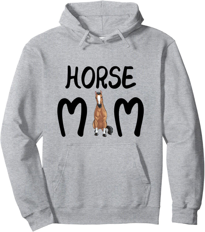 Reiten Pferdemama Vorsicht Vor der Reiterin Horse Mom Pullover Hoodie