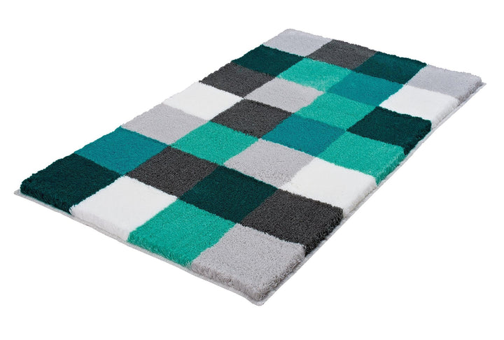Kleine Wolke Badteppich Caro, Petrol, 70 x 120 cm Petrol 70 x 120 cm, Petrol 70 x 120 cm