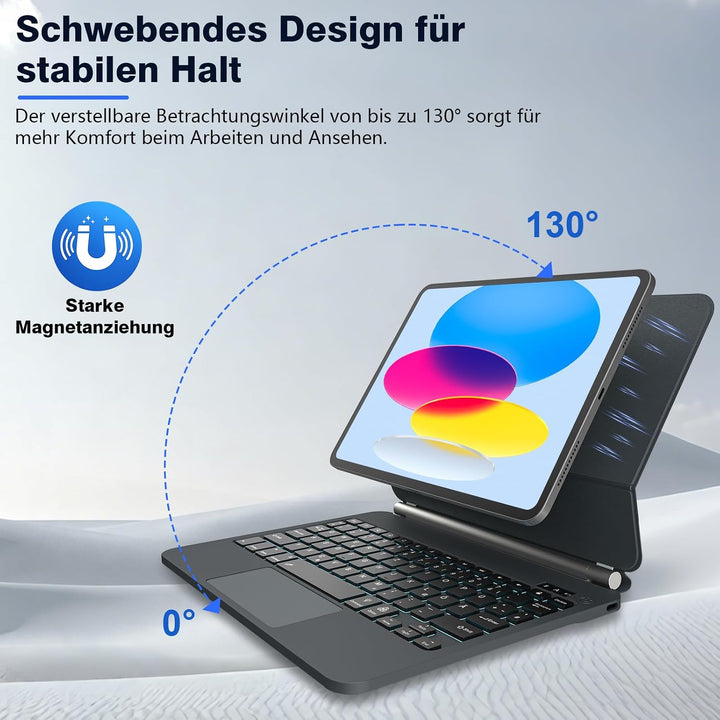 Magic Keyboard für iPad Air 11 Zoll M4/M3/M2, iPad Air 5./4. Gen. &amp; iPad Pro 11 Zoll 4./3./2./1. Gen