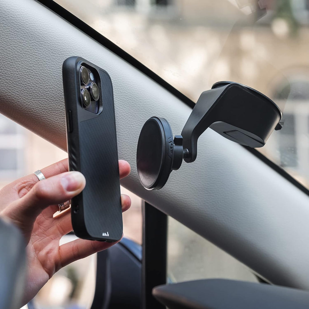 Mous - Hülle für iPhone 14 Pro Max - Carbonfaser - Limitless 5.0 - Handyhülle iPhone 14 Pro Max MagS