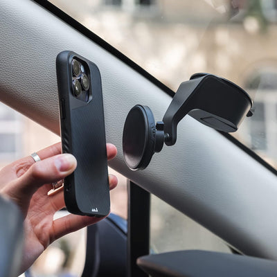 Mous - Hülle für iPhone 14 - Carbonfaser - Limitless 5.0 - Handyhülle iPhone 14 MagSafe-Kompatibel C