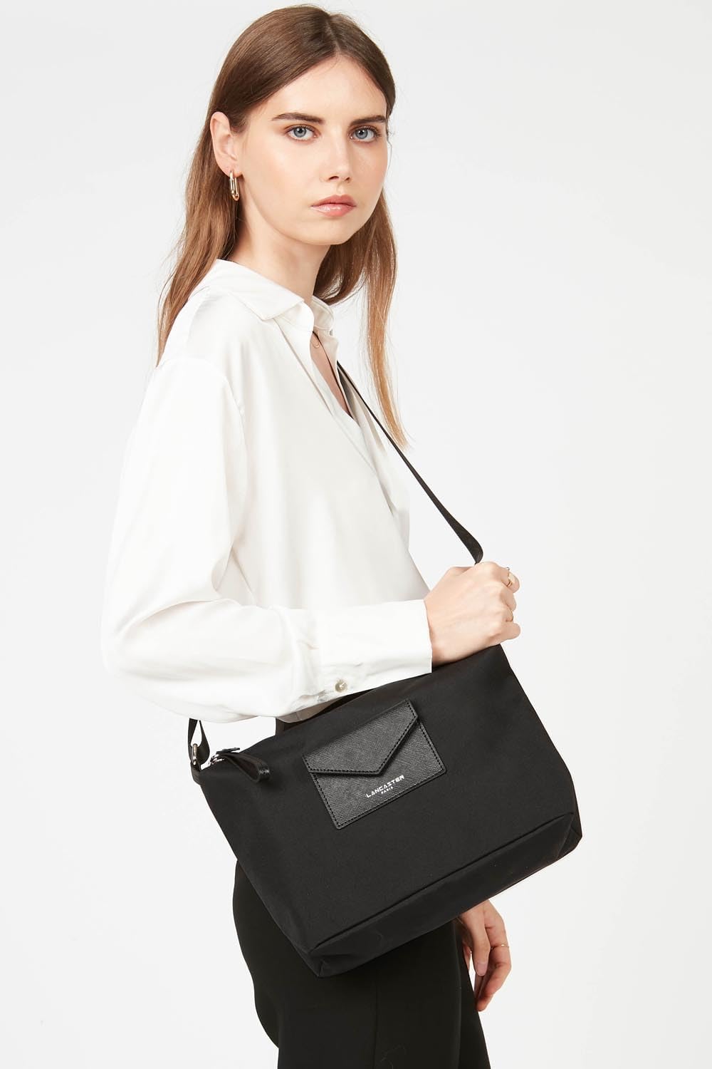 Lancaster Smart KBA Large Crossbody Bag Noir