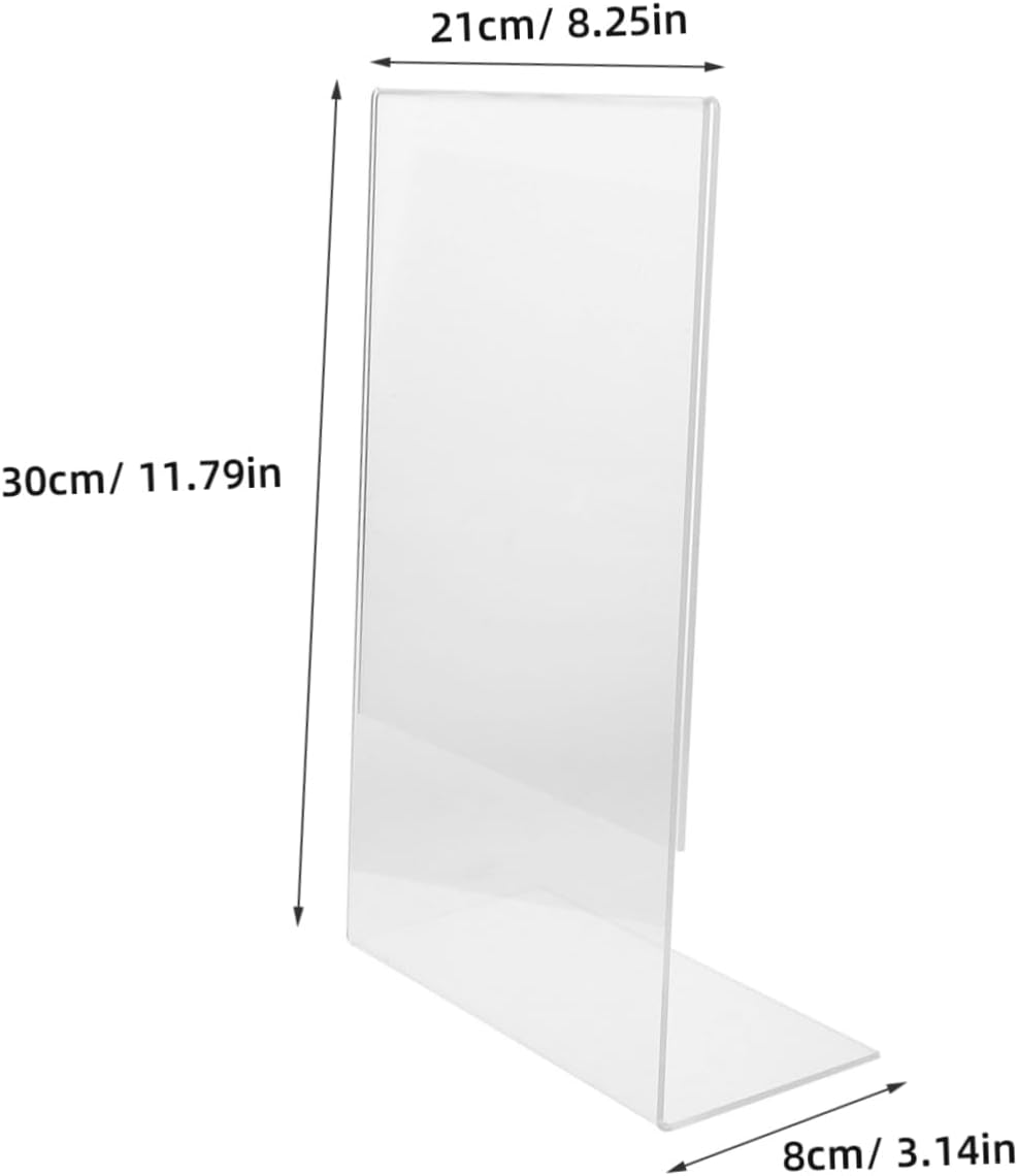 Veemoon Schrägtafel zum Schreiben Klein Multifunktionales Acryl Schräggestell Transparent für Hausha