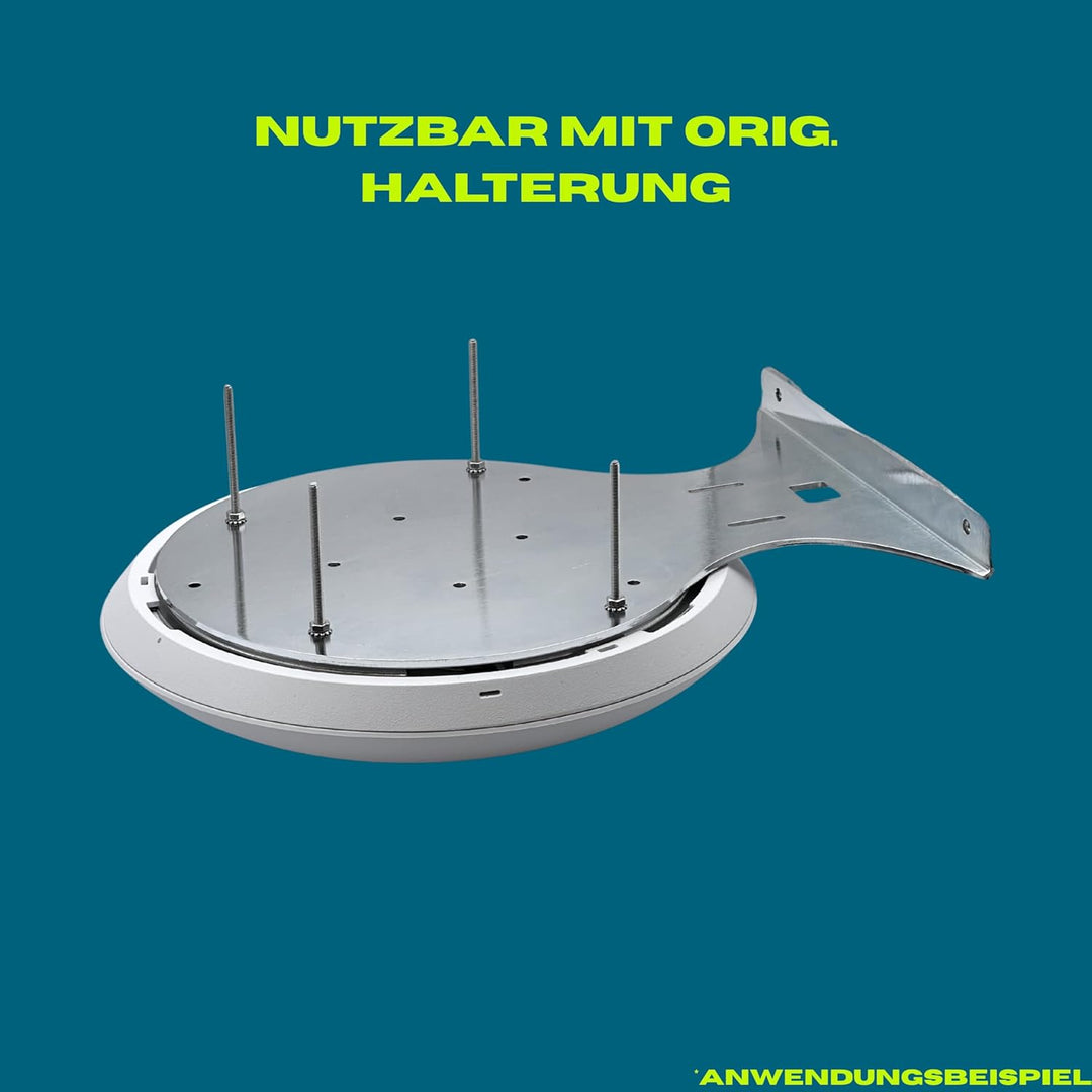 Wandhalterung für Ubiquiti UniFi U7 & U6, Stahl, 90 Grad Winkel, Wandmontage, Made in Germany, Edels