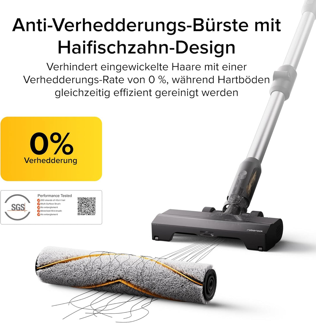 roborock H60 Ultra kabelloser Staubsauger, 210AW Saugleistung, 90 Min Laufzeit, 90° Flexibler Saugro