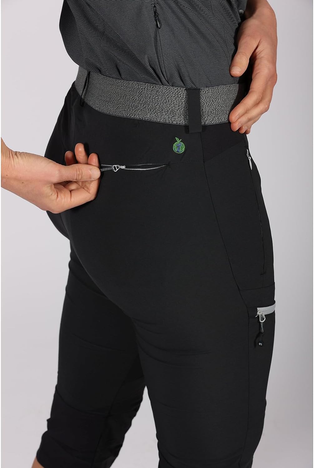 Maul Entlen Ultralight-Caprihose Damen Wanderhose schwarz 36 Schwarz, 36 Schwarz