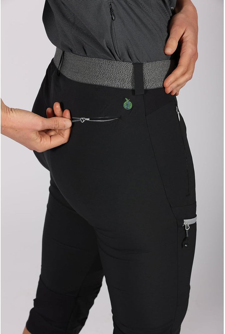 Maul Entlen Ultralight-Caprihose Damen Wanderhose schwarz 36 Schwarz, 36 Schwarz
