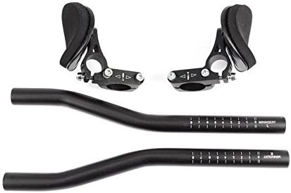 CarbonEnmy verbesser Alu Lenker MTB Rennrad TT Rest Bar Zeitfahren/Triathlon Fahrradlenker Schwarz