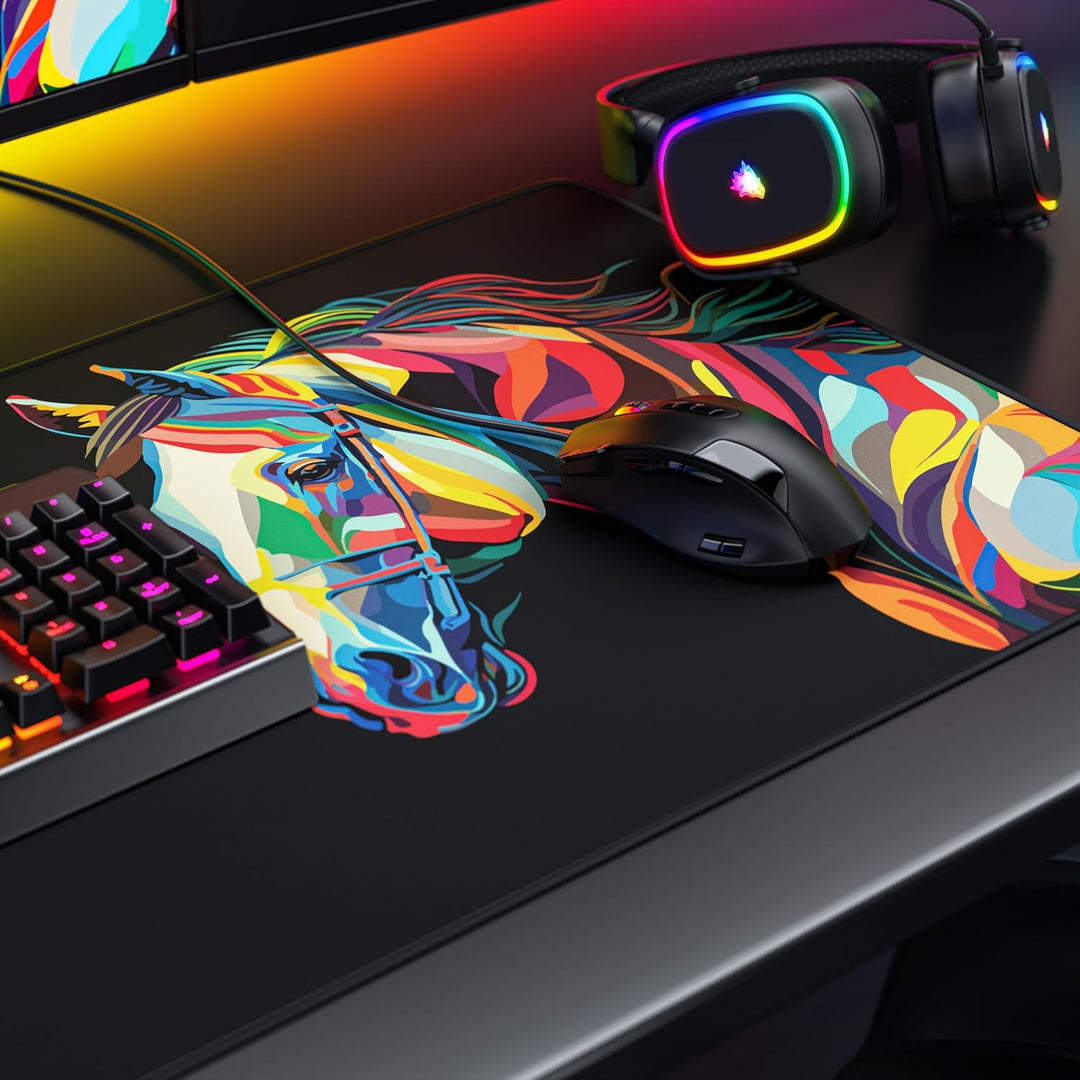 TITANWOLF - XXL Speed Gaming Mauspad 900 x 400mm - XXL Mousepad - Tischunterlage Large Size - verbes