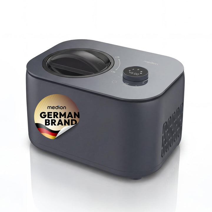 MEDION Eismaschine, Kapazität für 1 L Eis, kein Vorkühlen notwendig, LED-Display mit Sensor-Touch, e