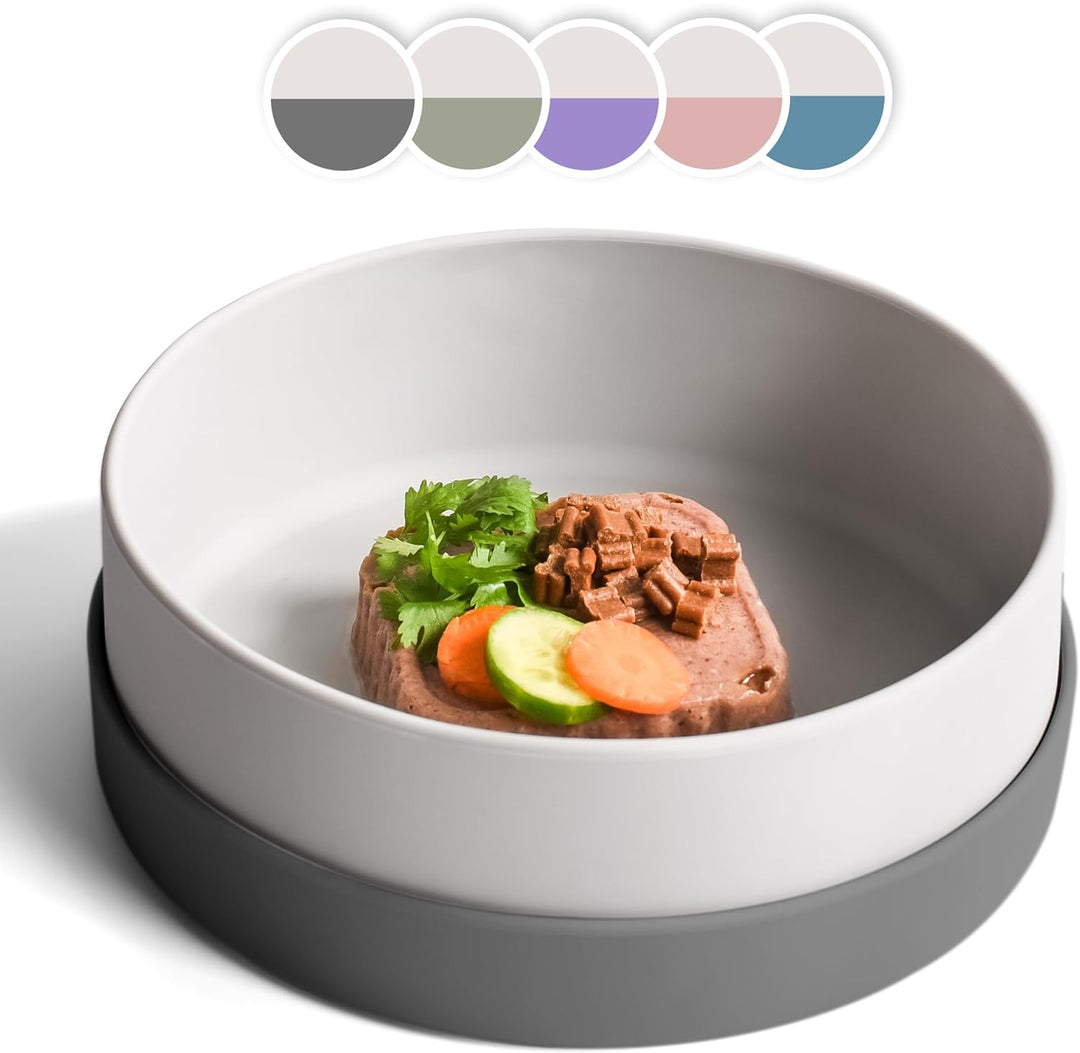 ne&amp;no® Silikon Hundenapf 1200 ml mit Deckel für kleine und mittelgrosse Hunde | im Kühlschrank luftd