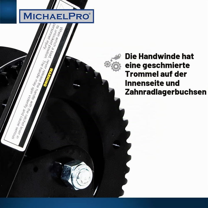 MichaelPro MP009061 Handseilwinde - 1875-kg Seilwinde