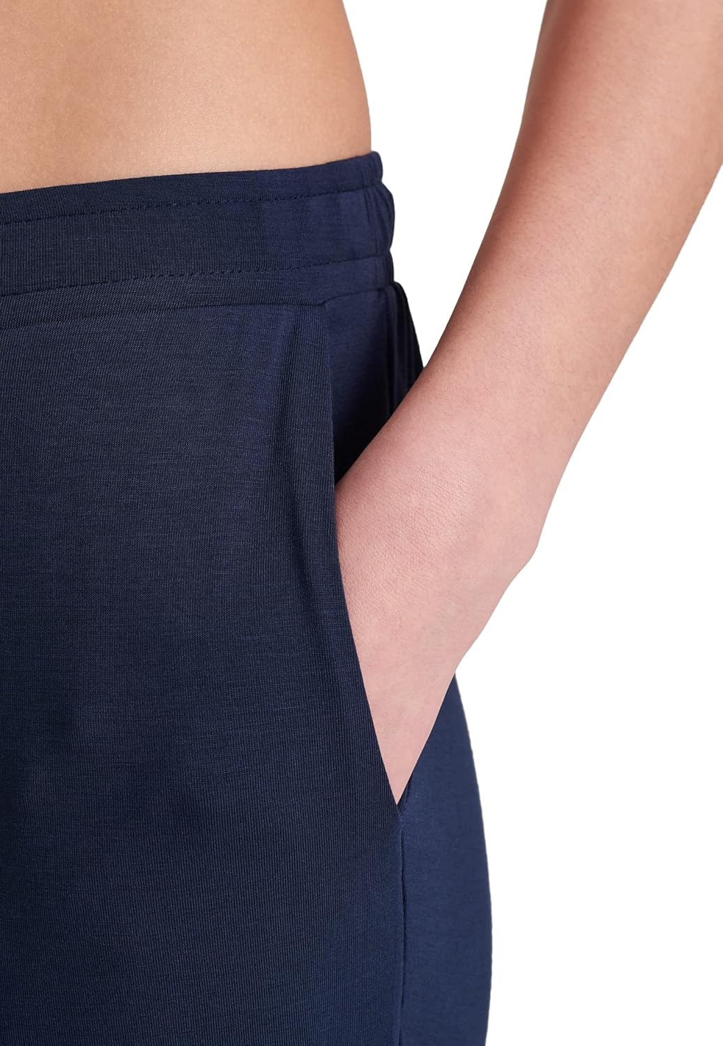 Schiesser Damen Schlafhose lang mit Bündchen Modal - Mix + Relax 34 Blau_175481, 34 Blau_175481