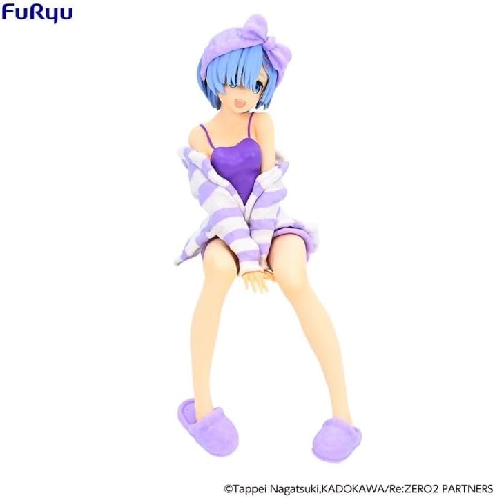 Furyu RE Zero - Rem Room Wear Purple - Statuette PVC Noodle Stopper 14cm