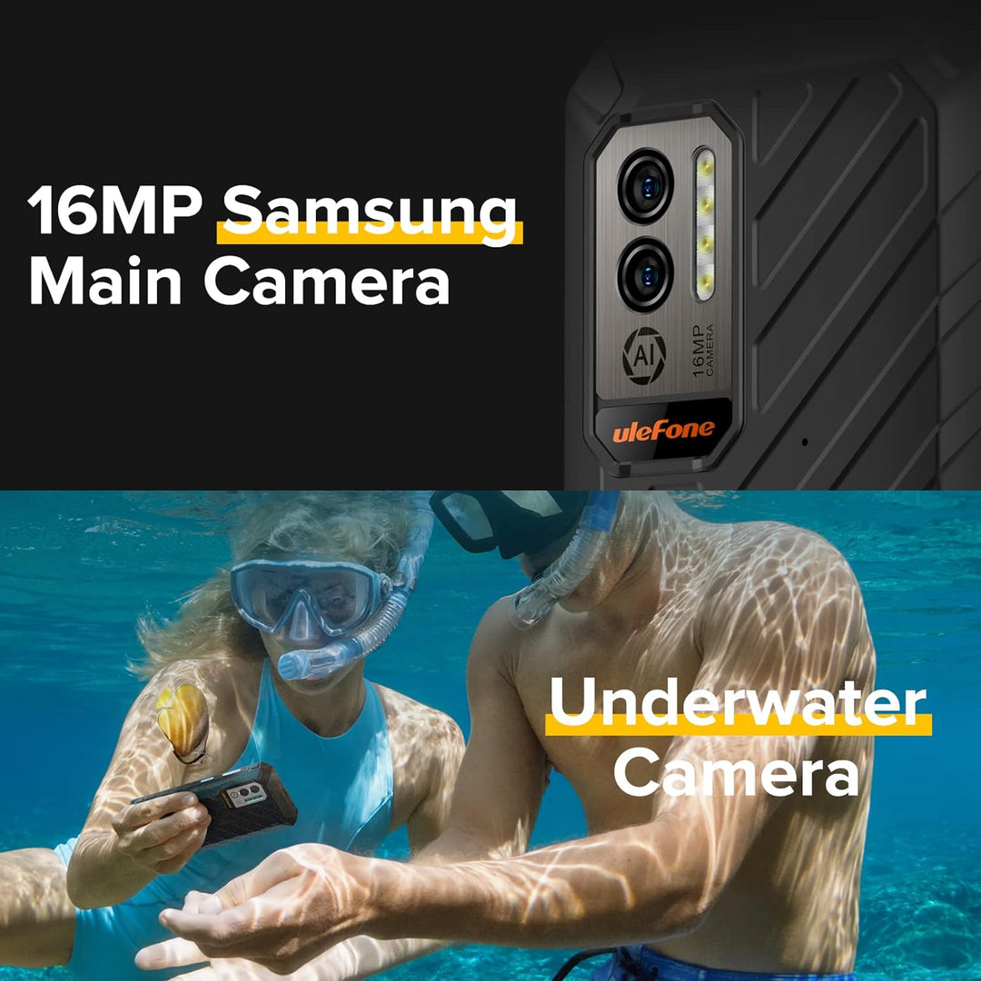 Ulefone Armor Outdoor Handy Rugged Smartphone NFC 4g Black-2, Black-2