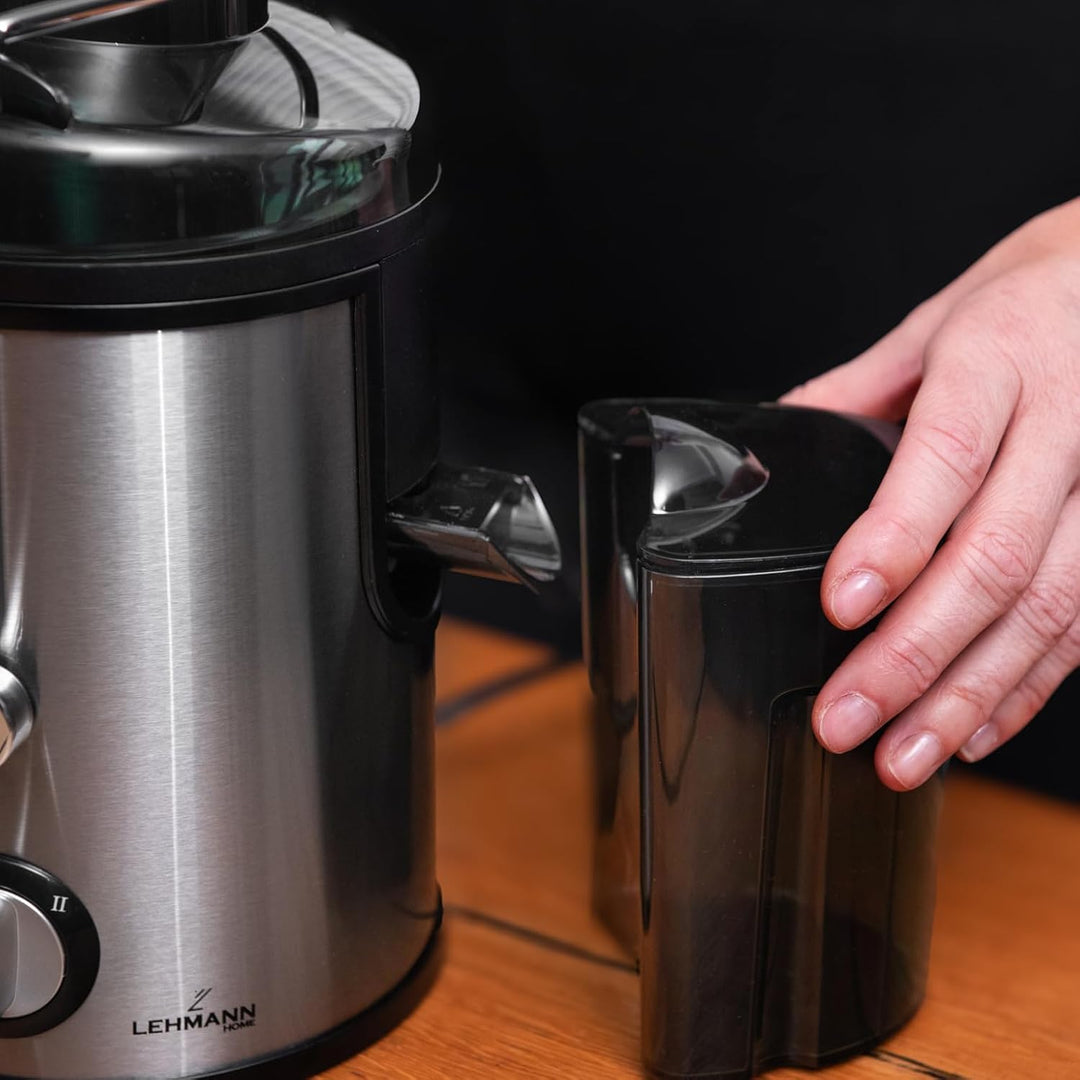 LEHMANN Entsafter, Schnelle Saftzubereitung, 2 Geschwindigkeitsstufen, elektrische Saftpresse aus Ed