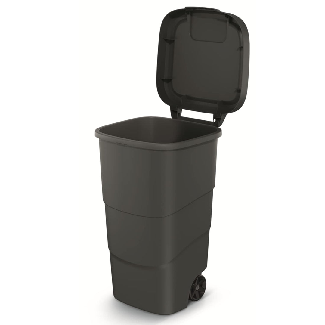 Prosperplast Wheeler 110L Müllbehälter mit Rädern und Deckel Mülltonne Müllgrossbehälter Grossmüllto