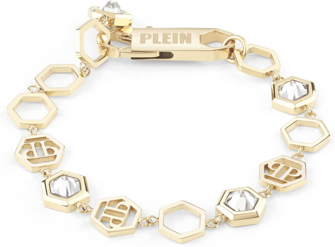 Philipp Plein Damen Armband Edelstahl IP Gold Hexagon LUX PJ5AA05BU