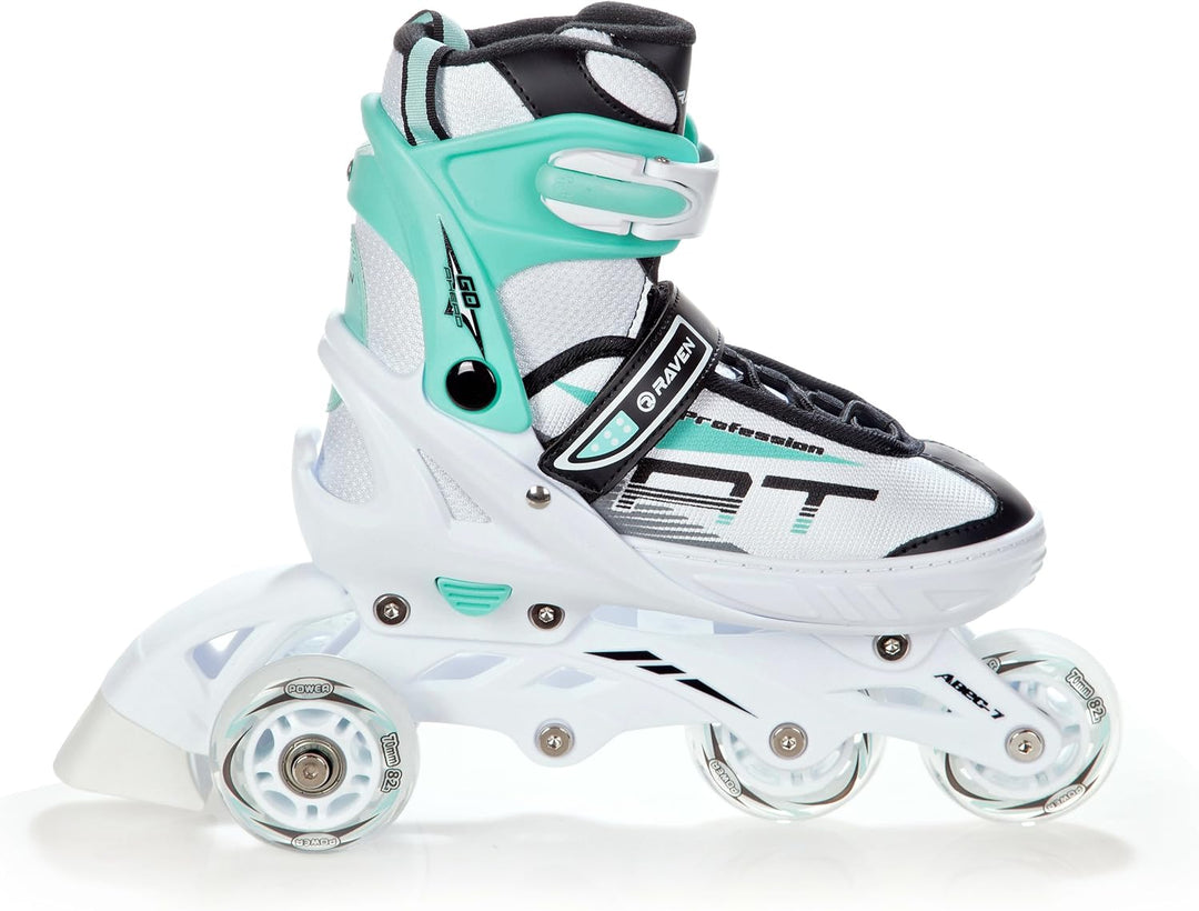 RAVEN Profession 4in1 Inlineskates Triskates Rollschuhe Schlittschuhe Inliner für Kinder und Erwachs