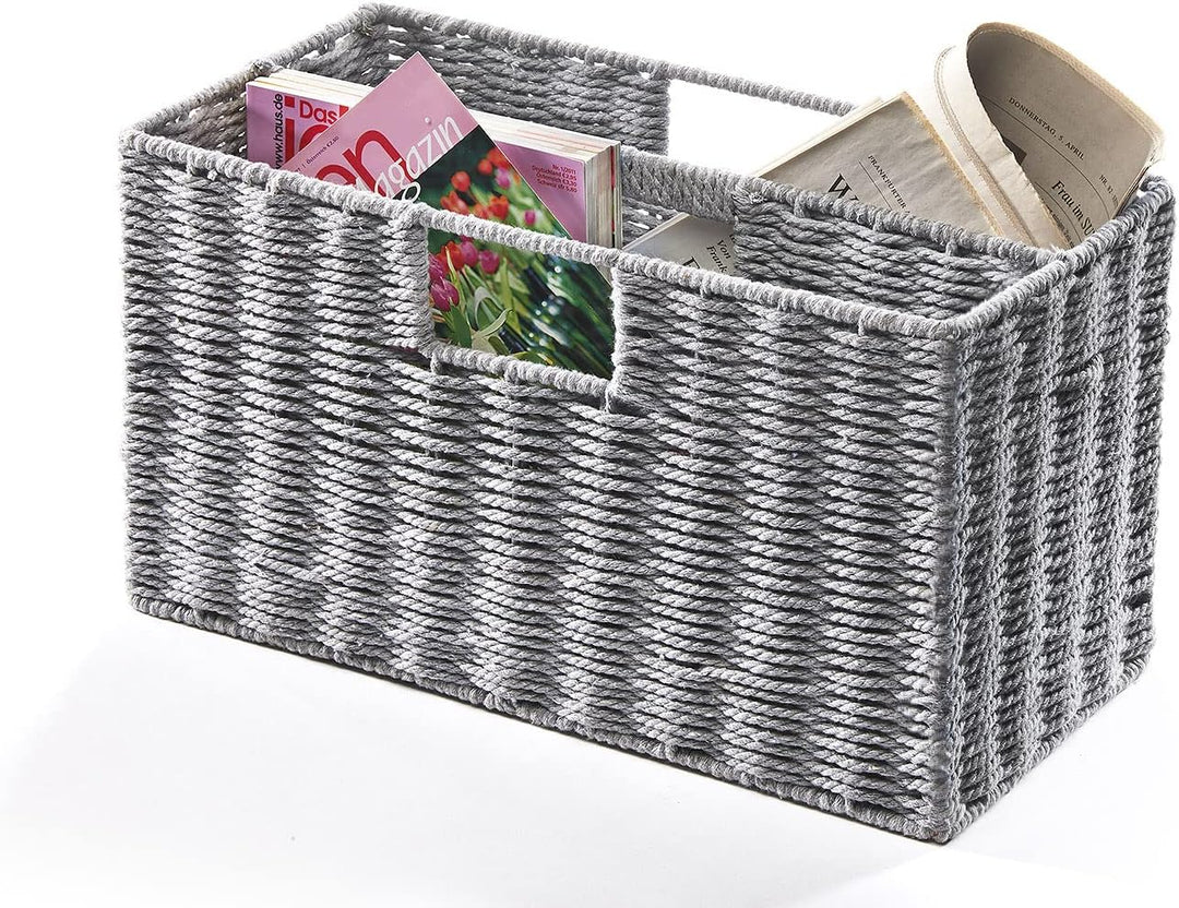 Kobolo Magazinsammler Zeitungsständer - Seil/Rope - Baumwolle - 40x20x23 cm