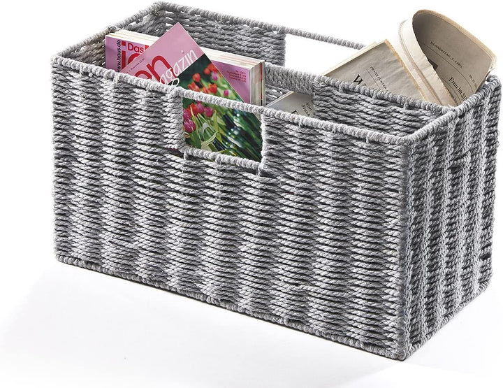 Kobolo Magazinsammler Zeitungsständer - Seil/Rope - Baumwolle - 40x20x23 cm