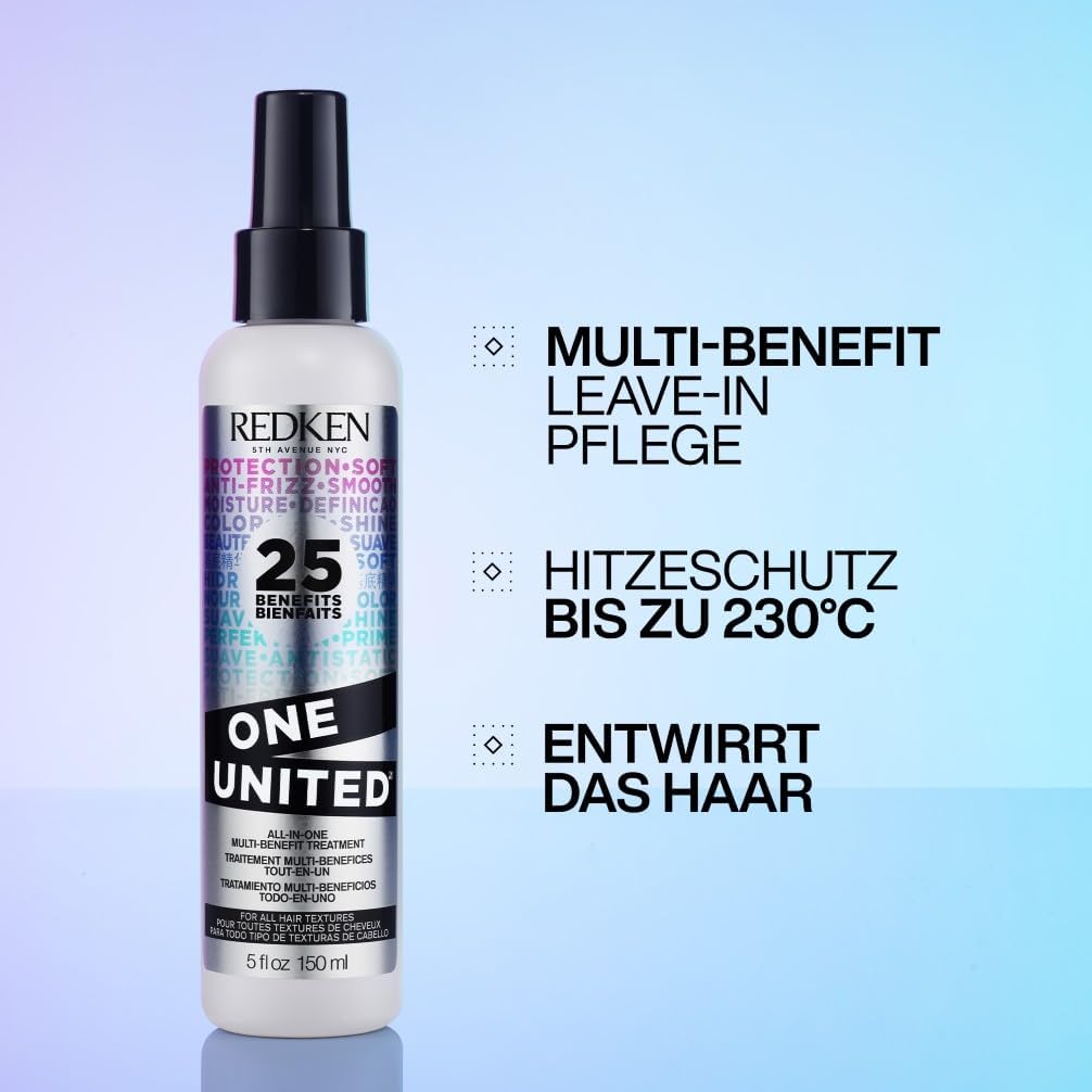 Redken | Multi-Benefit-Treatment, Feuchtigkeitsspendendes Pflege-Spray für alle Haartypen, Hitzeschu