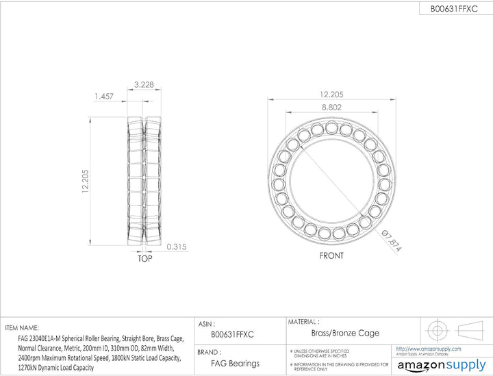 FAG Pendelrollenlager 23040-E1A-M