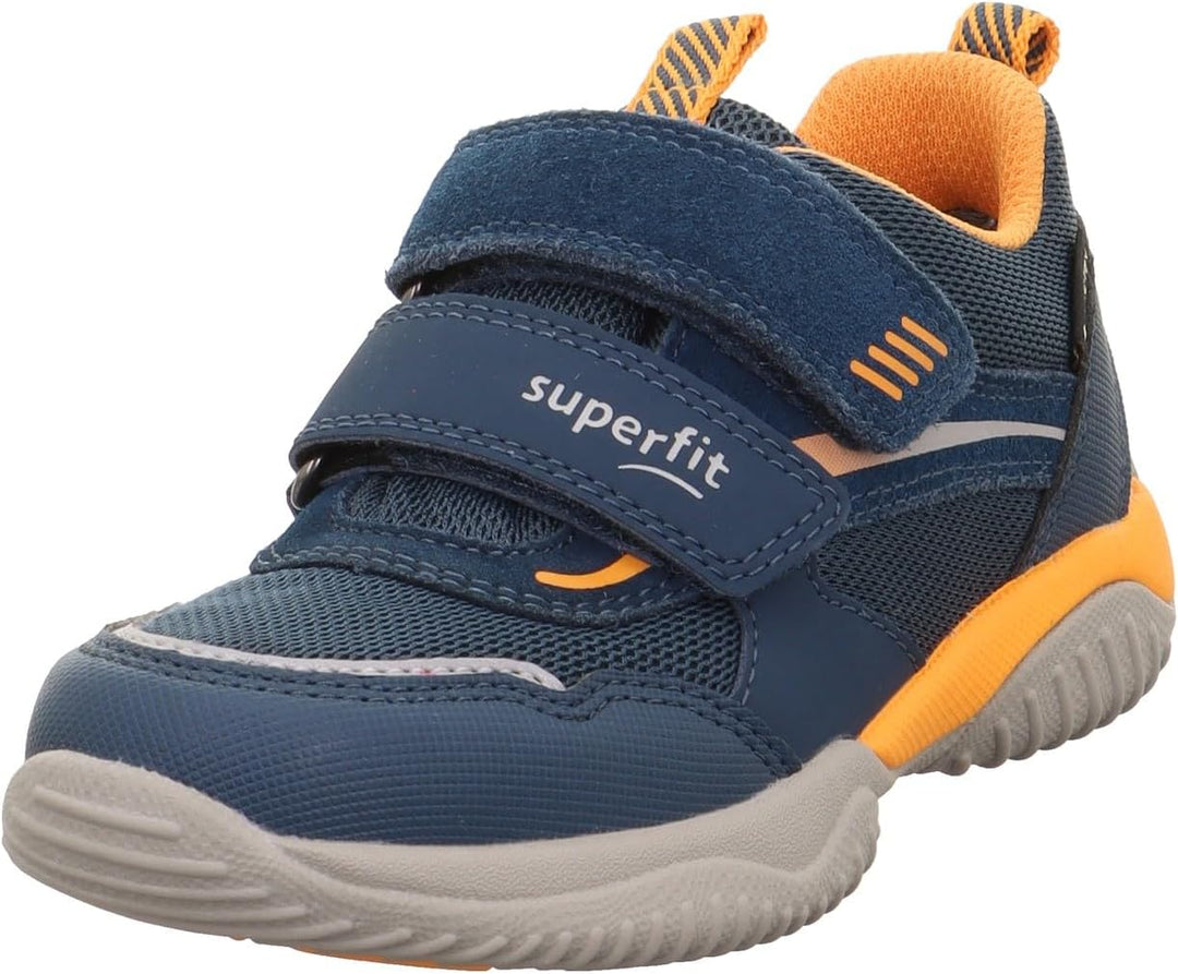 Superfit Storm Sneaker 1-606382 Mädchen 25 EU Blau Orange 8030, 25 EU Blau Orange 8030