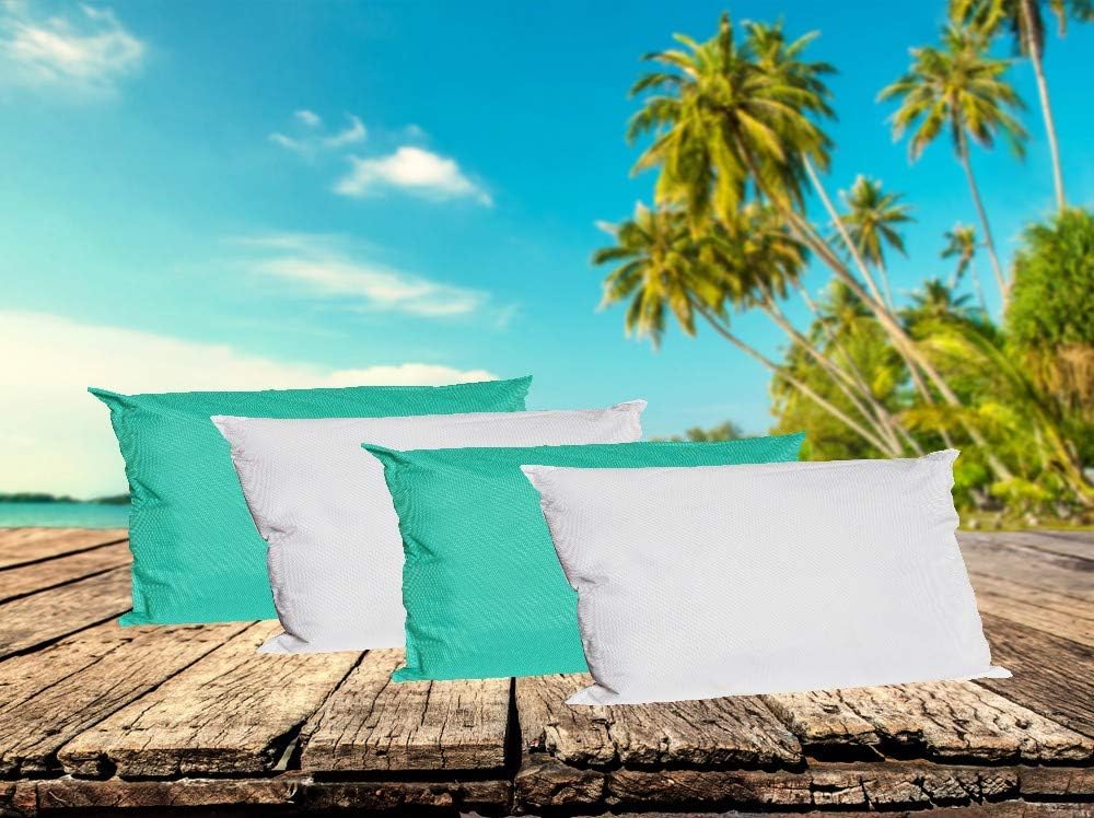 JACK 4X Outdoor Lounge Kissen 30x50cm viele Farben Dekokissen inkl. Füllung Wasserfest Sitzkissen Ga