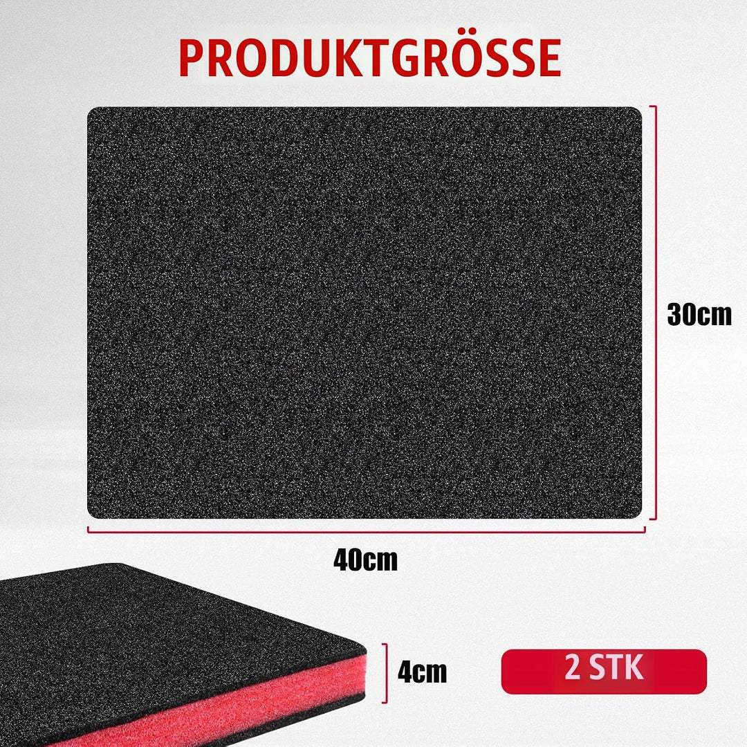Werkzeugeinlage Schaumstoffeinlage Werkzeug Koffereinlage 2 Stück Schaumstoff Zuschnitt Schaumstoffp