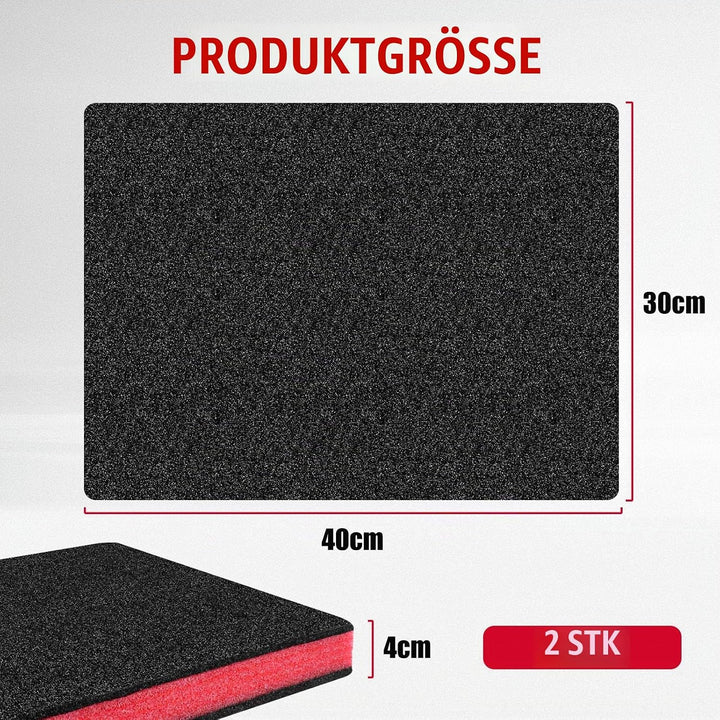 Werkzeugeinlage Schaumstoffeinlage Werkzeug Koffereinlage 2 Stück Schaumstoff Zuschnitt Schaumstoffp