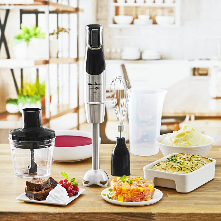 Moulinex Infinyforce Pro + 4 Zubehörteile DD95HD10 3 accesorios + pasapurés + 1200w 1200W + 4 Zubehö
