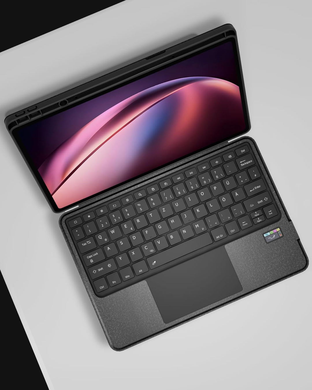 Doohoeek Bluetooth Tastatur Hülle mit LCD-Display für Lenovo Idea Tab Pro 2025 12,7 Zoll, Bluetooth